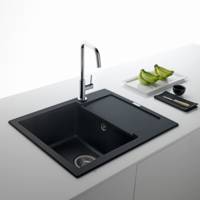 Evier à encastrer 1 cuve MARIS MRG 611-62 en fragranit - 62 x 50 cm - Gedimat - FRANKE