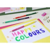 Set de 24 crayons de couleur Château + 3 crayons doubles pointes