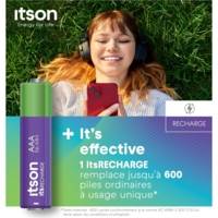 Boîte de 8 piles rechargeables AAA Pro NiMH prêtes à l'emploi, 800 mAh