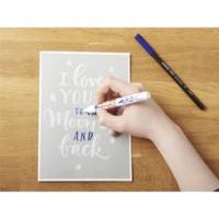 Feutre Pastel 1500 Blanc Pointe Ronde 1-3 mm