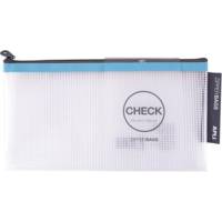 Sac à Fermeture Eclair Zipper Bag Format Chèque Coloris Aléatoire