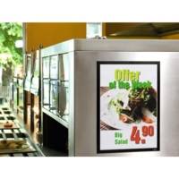 Lot de 2 Cadres D'affichage DURAFRAME® A3 argent métallisé