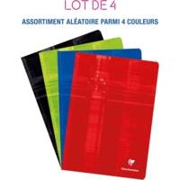 Lot de 4 Cahiers Piqués A4 96 pages 90g Séyès