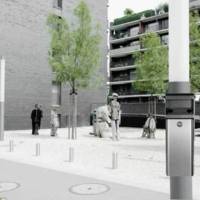 Cendrier extérieur mural CIG pour collectivité