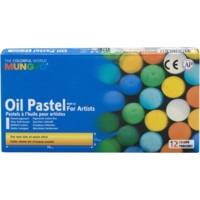 Pastel huile 70mm diamètre 11mm boîte 12 unités