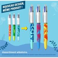 Lot de 3 Stylos Bille 4 Couleurs Velours