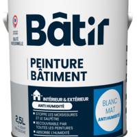 Peinture anti-humidité blanc mat - Gedimat - BATIR