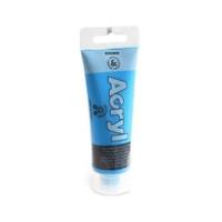 Tube Soft Plastique 75ml Peinture Acrylique Fine cyan 501 - PRIMO