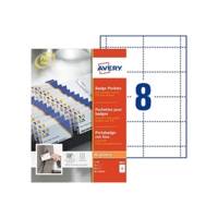 Lot de 20 pochettes en plastique pour badge. 60x90mm