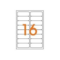 Boite de 1600 étiquette 99,1x33,9 mm (16 x 100F A4) Multi-usage Coin Rond Blanc