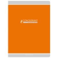 Cahier agrafé 24x32 cm 96P 90g grands carreaux coloris aléatoire - CONQUÉRANT