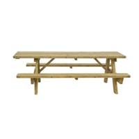 Table de pique-nique en bois Ép. 45 mm - JAD Groupe