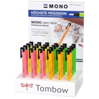 Présentoir de 24 stylos-gomme "MONO zero" Neon