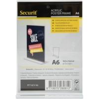 Porte-affiche vertical en acrylique transparent - Format A6