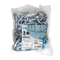 Chaîne soudée maille courte acier zingué D5mm charge de travail 165kg - Gedimat - CHAPUIS