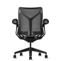 Fauteuil COSM mi-dossier graphite Herman MILLER avec accoudoirs Leaf (feuille)