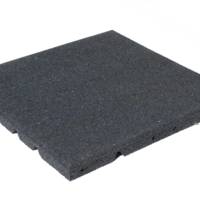 Dalle amortissante caoutchouc - 50 x 50 x 2,5 cm - gris - Gedimat - CREAGREEN