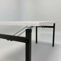 Table pliable Tambu 160x80cm terrazzo cassata - intérieur - RestooTab