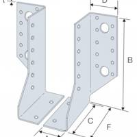 Sabot 2 éléments T340 droit 30x140mm - Gedimat - SIMPSON STRONG-TIE