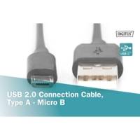 Câble USB 2.0, USB-A mâle USB Micro B mâle 1,80 m - EQUIP