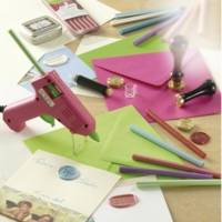 6 Batons de cire nacrée pour pistolet - Vieux rose