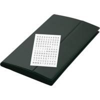 Porte-cartes de visite Intercalaires pour 288 cartes 90 x 58 mm Noir