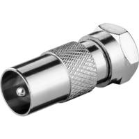 Adaptateur F: Fiche F > fiche coaxiale adaptateur fiche en cuivre