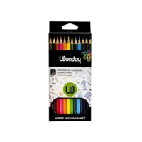 Boîte de 12 Crayons de Couleurs triangulaires 18 cm - WONDAY