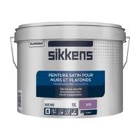 Peinture murs et plafonds SATIN blanc satin - Gedimat - SIKKENS ARTISANS