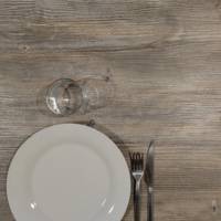 Plateau de table Ø70cm Chene Saman - RestooTab