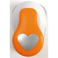 Perforatrice à levier Modèle "coeurs" 19mm blanc / orange