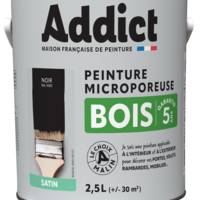 Peinture bois satinée glycéro ADDICT gris minéral - Gedimat - RECA