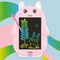 Ardoise LCD en forme de lapin, ultralégère, pour dessiner et effacer facilement