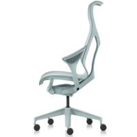 Fauteuil COSM haut dossier glacier Herman MILLER avec accoudoirs Leaf (feuille)