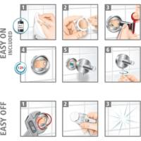 Stockeur ® Moon pour Papier Toilette Mat Arrondi Sans Perçage