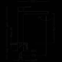 Mitigeur de lavabo Moyen Modèle PROJECT finition chromé - Gedimat - TRES