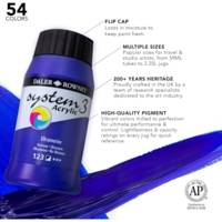 Flacon 500ml Peinture System3 Acrylique Orange fluo - DALER ROWNEY