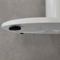 Pied de table rect. blanc Round - intérieur - RestooTab