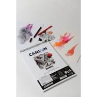 Bloc 30 Feuilles Dessin Spiralé "The WALL" A4 200 g Blanc Mat Très Lisse