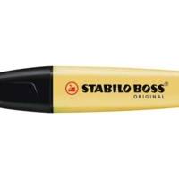 Surligneur BOSS ORIGINAL Pastel Pointe Biseautée 2-5 mm Jaune Pastel