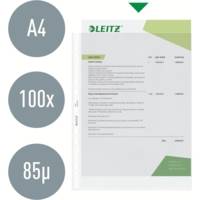 Boite de 100 pochettes perforées A4 PP 0,09 mm Grainée