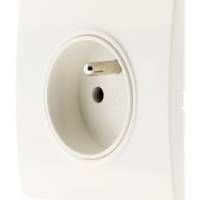 Prise de courant 2P+T 16A borne auto+griffes DIWONE - blanc - Gedimat - ZENITECH