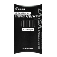 Set 3 Cartouches Recharge pour Hi-Techpoint V5/V7 Noir