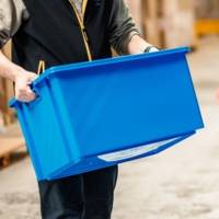 Bac de rangement NOVABAC bleu roi - Gedimat