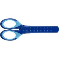 Ciseaux Scolaire GRIP Bout Rond Avec Protège-lame Bleu