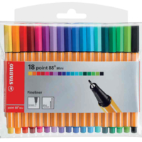 Etui de 18 Feutres Fineliner point 88 mini Assortis - STABILO