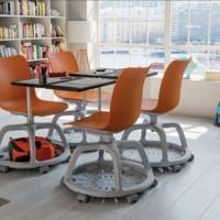 Siège COLLEGE avec tablette base panier 5 - Table - Mobilier scolaire