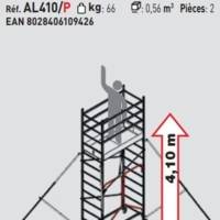 Echafaudage ALTO PRO h.travail - Gedimat