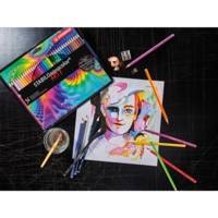 Boîte métal de 24 crayons de couleur Aquarellable AQUACOLOR ARTY Mine 2,8 mm