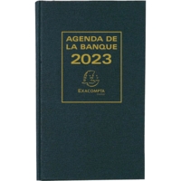 Agenda de bureau Agenda banquier large 2 volumes 280x175 mm Noir - Exacompta